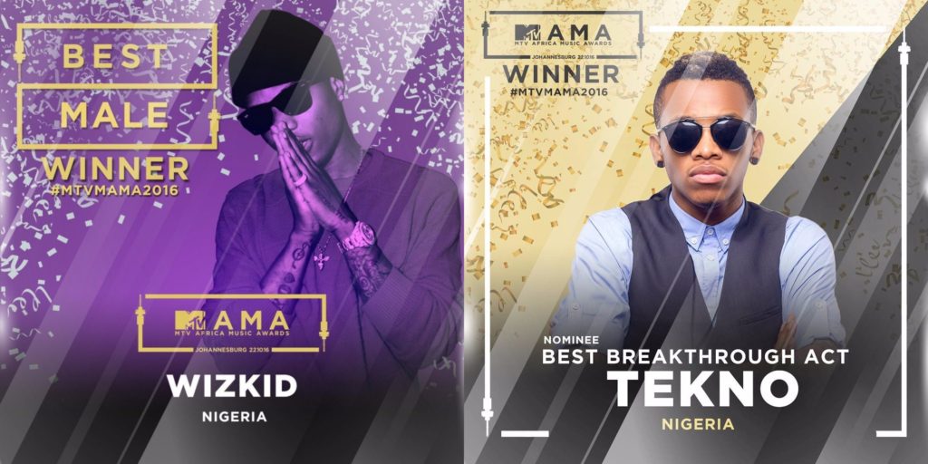 Nigeria’s Wizkid Crowned with 3 Awards in MTV Africa Music Awards