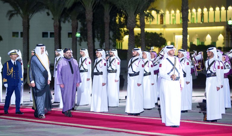 Morocco’s King, Qatar’s Emir, Discuss regional & international topics