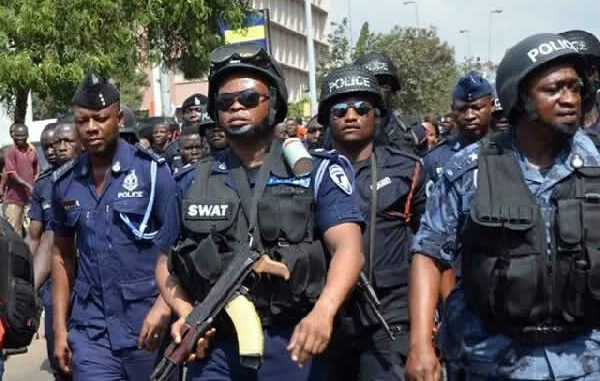 Police officers suspended after clashes with students in Ghana ...