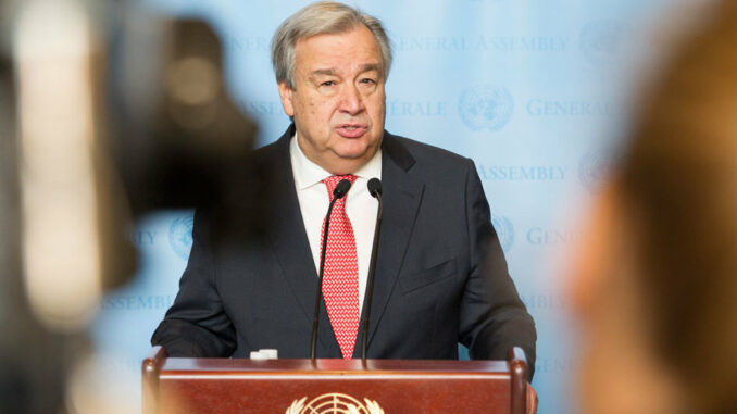 un SG Antonio Guterres